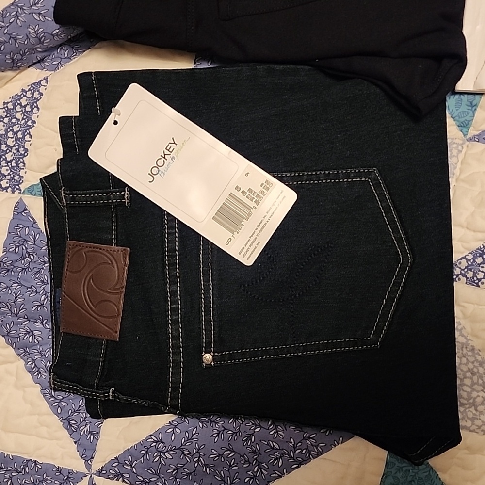 Jockey Wm sz8 dark denim pant